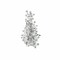 Floral Bouquet Crystal Rhinestone Brooch Pin For Bridal DIY Crafts 4 1/2 Inch X 2 1/2 Inch